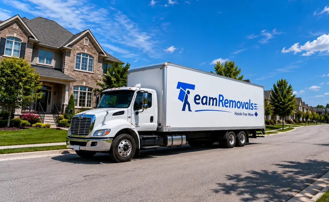 Team Removals Truck Moving Across Canada