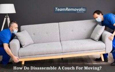 How Do Disassemble A Couch For Moving?