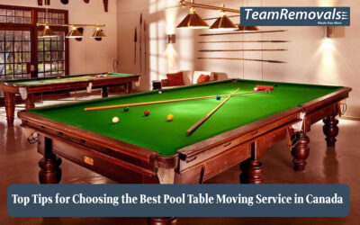 Top Tips for Choosing the Best Pool Table Moving Service in Canada