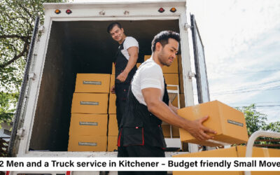 2 Men and a Truck service in Kitchener Budget-friendly Small Move